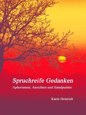 cover image of Spruchreife Gedanken